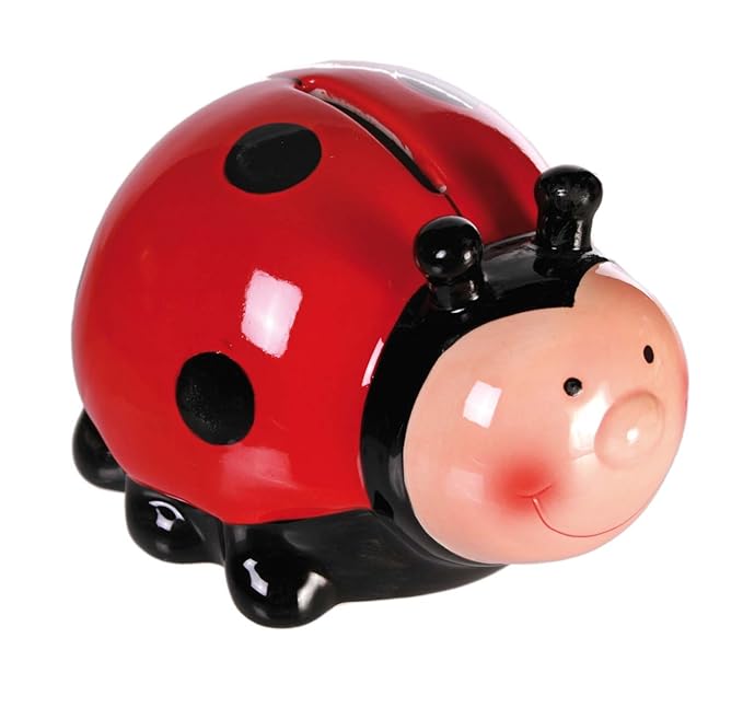 Children's Kids Savings Bank / Money Box with Lock Lady Bird Amazon