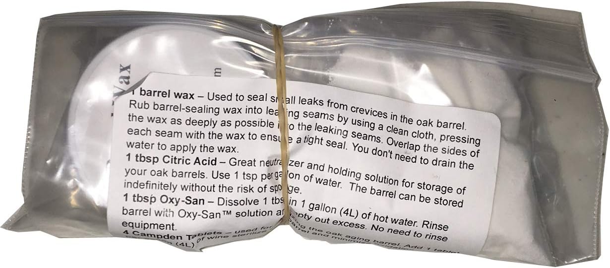 Oak Barrel Cleaning & Maintenance Kit Sanitizer, Cleaner, Neutralizer