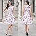 Women Vintage 1950s Spring Garden Party Dress for Women Sleeveless Rose Print