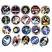 FXBUY 45 PCS Mixed Different Universe NASA Space Shuttle Stickers Spaceship Science Creative for Kids Laptop Skateboard Toy Stickers (Spaceship)