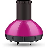 Segbeauty Hair Diffuser Adjustable Air Flow, Professional Deep Bowl Diffuser Attachment for Wavy Natural Thick Curly, Salon Frizz-free Fast Blow Dry Diffuser Attachment with 1.57-1.97in Nozzle (Red)