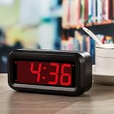 KWANWA Digital Alarm Clock Battery Operated 1.2 inch LED Travel Clock view 8
