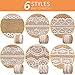 LEOBRO 12 Yards Burlap Ribbon, 6 Rolls Burlap Lace Ribbons in 6 Assorted Styles, Handmade Burlap Ribbons for Crafts, Wedding Decoration, Party Decor, Mason Jars, 2 Yards/Roll