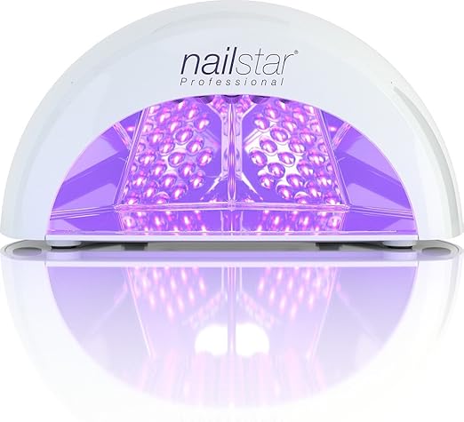 NailStar Professionelle LED Nagellampe mit Timer für Shellac + Gel Nägel | Weiß