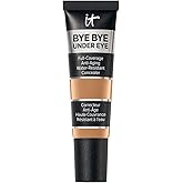IT Cosmetics Bye Bye Under Eye Concealer - Water-Resistant, 24H Full Coverage Brightening Concealer For Dark Circles, Fine Lines, Redness & Discoloration, Anti-Aging Color Correcting Cream - 0.4 fl oz