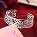 Kacon 925 Sterling Silver Bangle Bracelet, HTOMT Fashion Simple Open Bangles Cuff Jewelry for Women