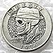 jooact Hobo Creative 1936 Washington Quarter Dollars Skull Zombie Skeleton Hand Carved Funny Coins keychainpendant