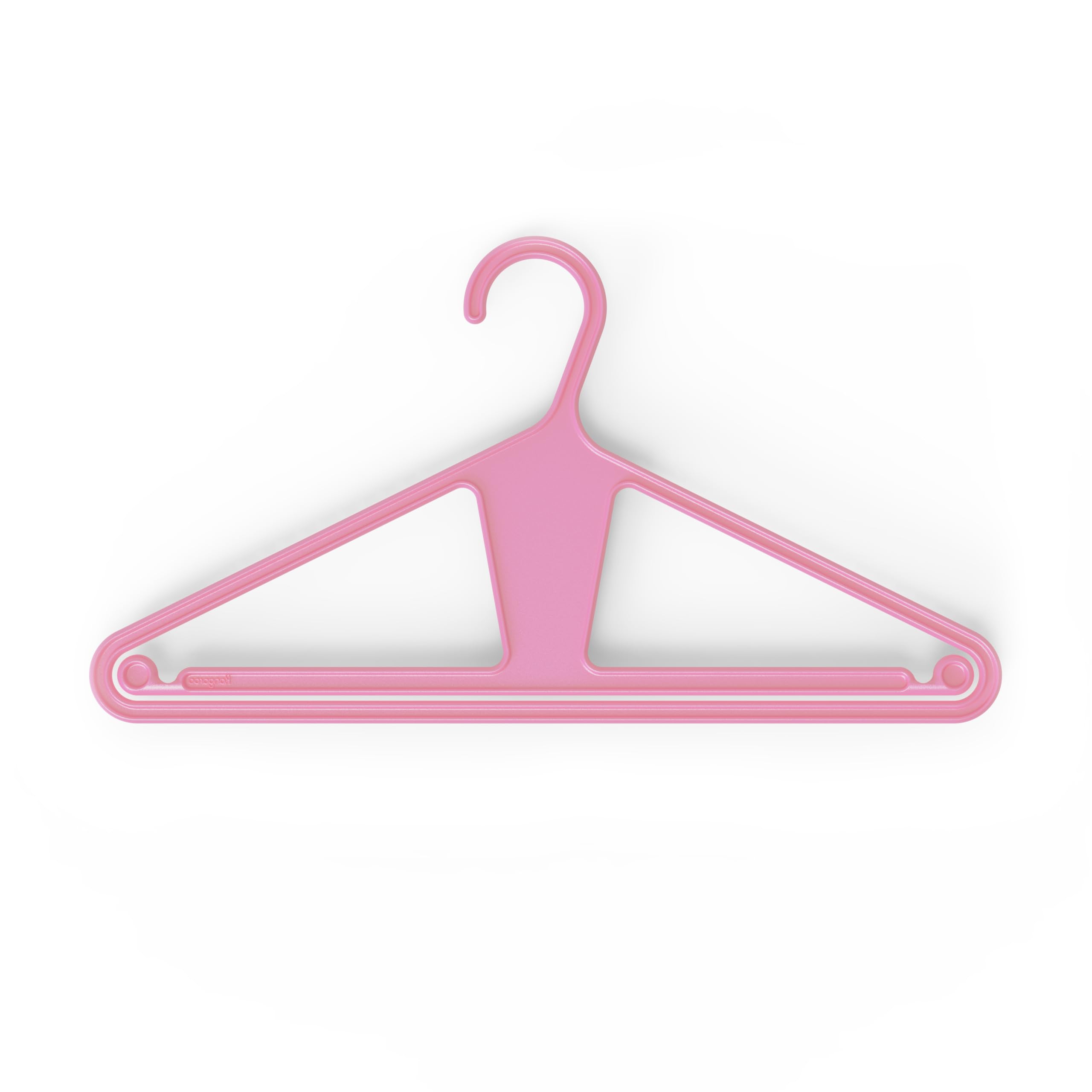 Kangaroo™ 100% Recycled High-Strength Clothing Hanger for Pants, Shirts, Jackets - Patent-Pending, Heavy Duty, Suit and Coat Hanger, Non-Slip, Hangeroo™ (Pinkity)
