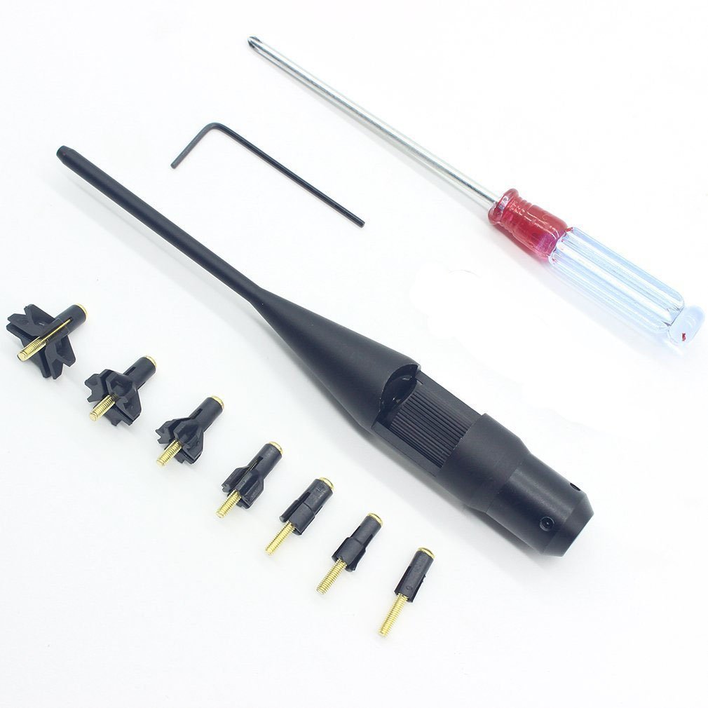 Buwico® Red Laser Boresighter Bore Sighter Kit for Hunting .17 to .78 Caliber Rifles