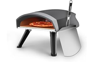 magicplux 12" Pizza Oven Outdoor，Portable Propane Gas Pizza Oven for Outside Garden Backyard Party, with Pizza Stone, Peel