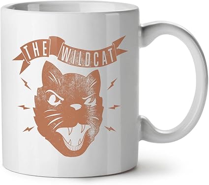 Wellcoda Le Chat Sauvage En Colere Ancien Mug En Ceramique Ringhio Tasse Grande Poignee Facile A Prendre Impression Recto Verso Ideale Pour Les Buveurs De Cafe Et De The By Amazon Fr