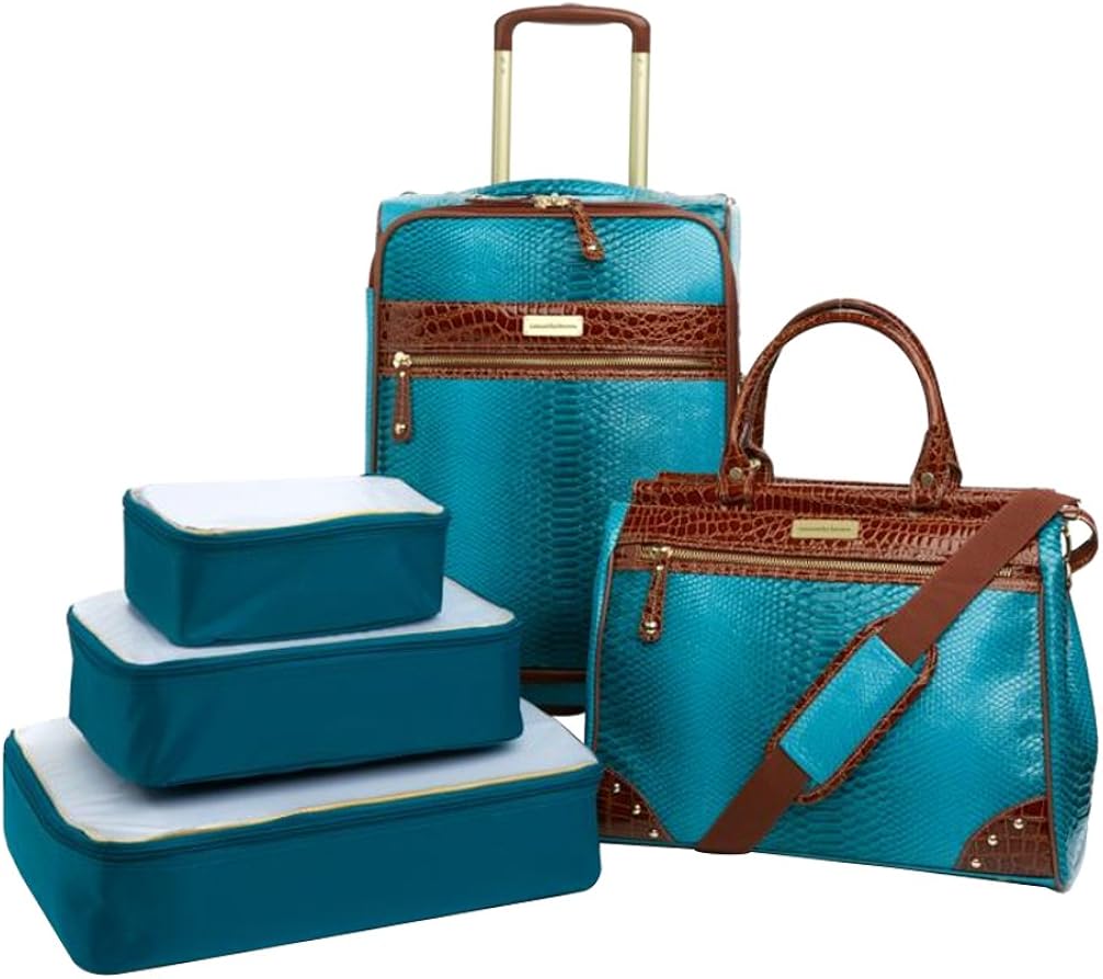 Samantha Brown Embossed Ombre 5Piece Luggage Set