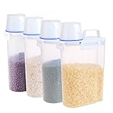 4Pack Food Storage Containers with Lids Airtight