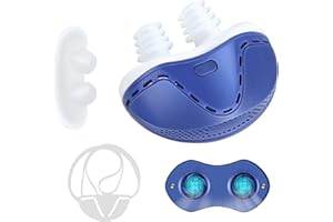 ANITIATE Anti Snoring Devices, Double Vortex Snoring Solution, Effective Snoring Prevention, Mini Stop Snoring Devices, Adjustable Wind Speed, Suitable for All Nose Shapes and Both Men and Women, E22-02