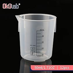 Okulab 6 Pcs Plastic Beakers Set, 6pcs of