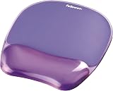 Fellowes Crystals Gel Mouse Mat Wrist Support Purple - Non Slip Base view 2