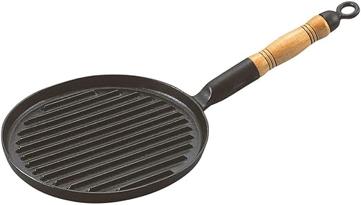 Amazon アサヒ 鉄鋳物網焼ステーキパン 鋳鉄 中国 Ast33 グリルパン オンライン通販