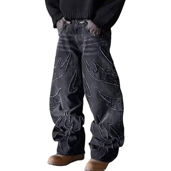 Jeans Guru Pour Hommes - Taille W32 L34, Coupe Straight, Style Hip Hop, Occasion Très Bon état