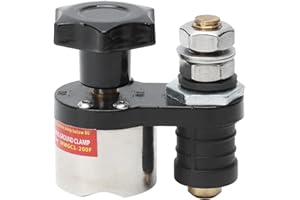 HAOX Magnetic Ground Clamp, Grounding Magnet Connector Floating Design Holder Smooth Conductive Strong Magnetism for Welder for Power Tools(MWGC1-200F)