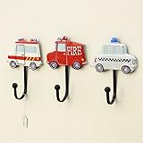 3 Pcs Vintage Hand Made Painted Poly Resin Policy