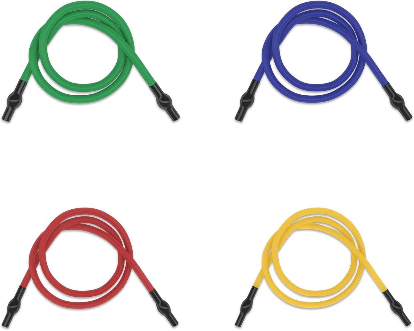 SHINYEVER Resistance Bands, 4 Exercise Resistance Bands Home Gym Resistance Band, Weightlifting Training Kit, Full Body Workouts, Portable Workout Equipment for Home, Travel, Outdoor