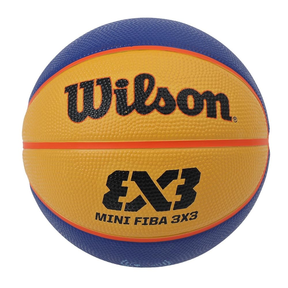 Wilson Unisex-Adult FIBA 3X3 Mini Rubber Basketball, Brown, Mini