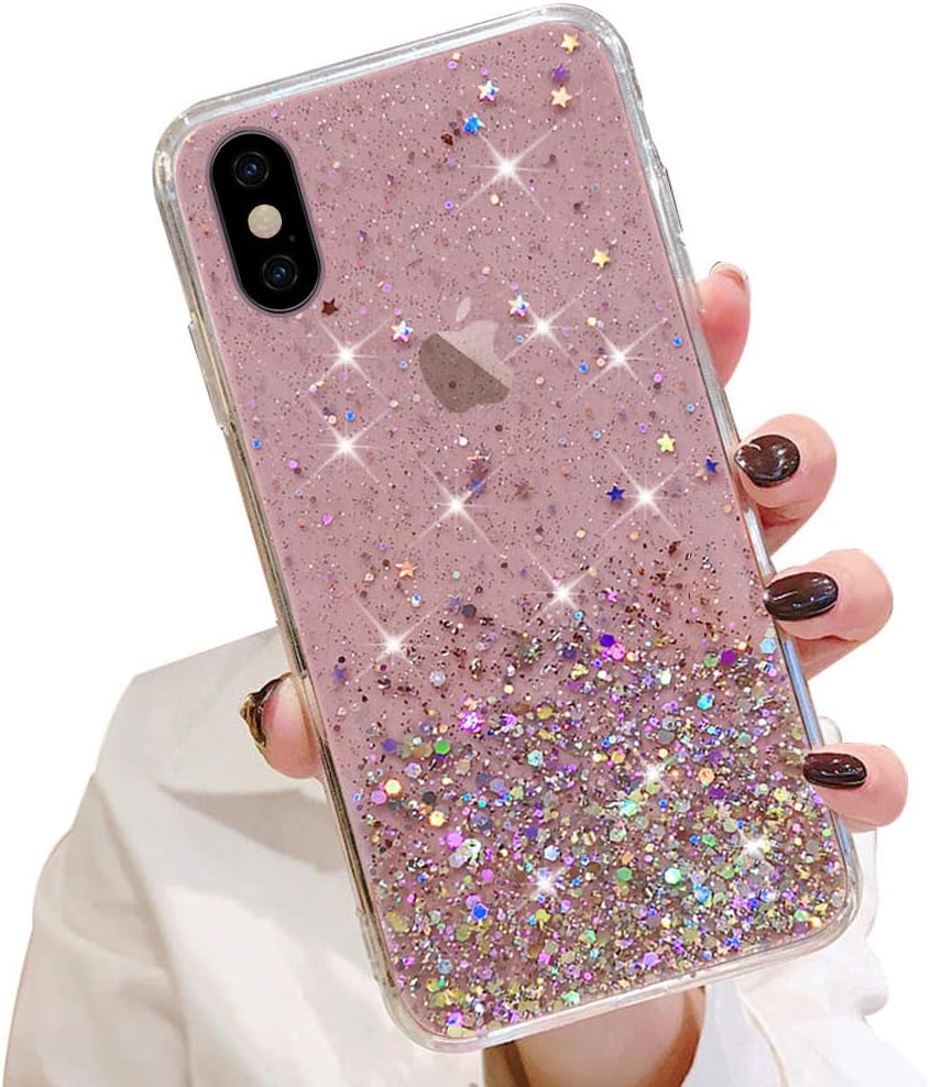 Girls Case iPhone Xr Glitter Cover Paillette Case Amazon.co.uk