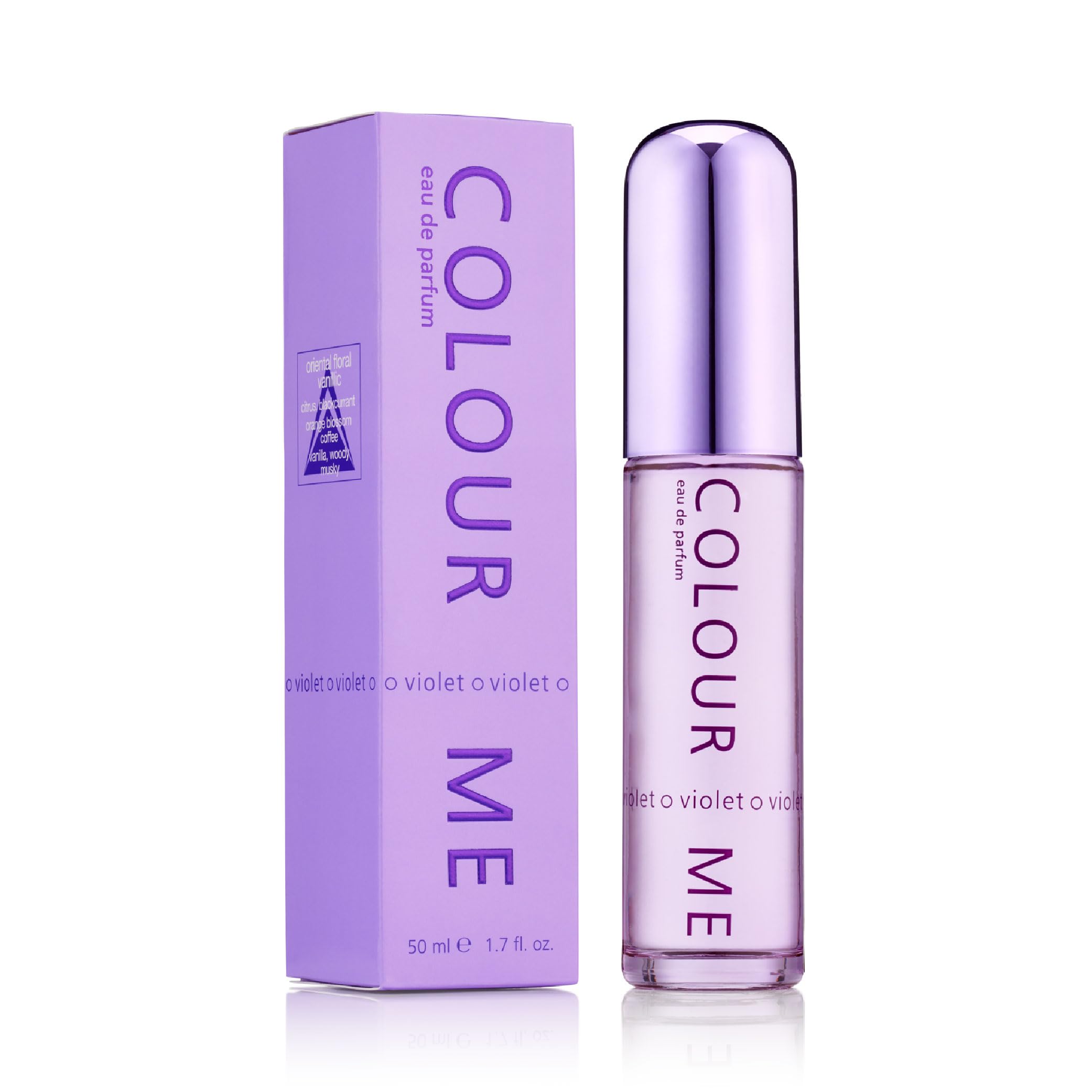 COLOUR ME Violet Perfume for Women. 50ml Eau de Parfums. Luxury Fragrance - Ladies Perfume, Long Lasting Womens Perfumes by Milton-Lloyd