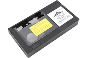 CCYLEZ VHS C Adapter for VHS Player & VCR, Cassette Converter with Playback & Recording, One Touch Control, Electric Tape Loa