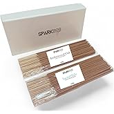 Sparkbob Incense Sticks Twin Pack, 200g Natural, Non-Toxic Premium Incense for Relaxation, Stress Relief & Meditation. Long-Lasting Fragrance for Home & spa (Amberwood Oak, Sacred Palo)