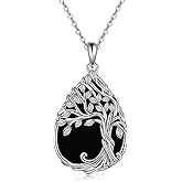 ONEFINITY Tree of Life Necklace 925 Sterling Silver Abalone Shell Celtic Knot Pendant Necklace for Women Jewelry
