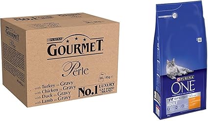 Gourmet Perle Chef S Country Collection In Gravy 96 X 85 G With Purina One Bifensis Adult Dry Cat Food Chicken And Whole Grains 6 Kg Bundle Amazon Co Uk Pet Supplies