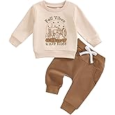 Beautooly Baby Boy Halloween Outfit Cutest Pumpkin In The Patch Sweatshirt Drawstring Long Pants Toddler Fall Clothes