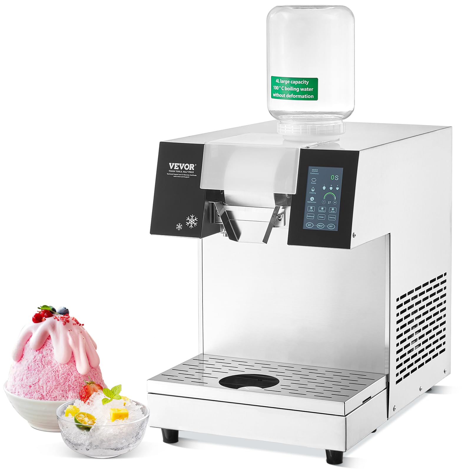 VEVOR Commercial Snowflake Ice Machine, 507LBS/24H