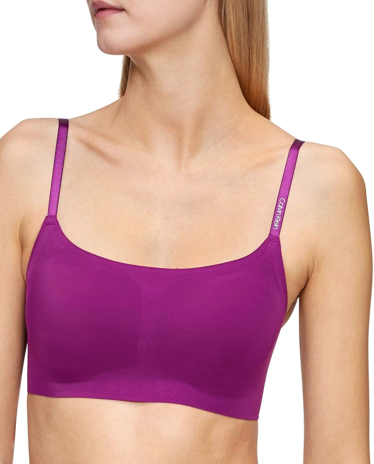 Calvin Klein Women's Invisibles Adjustable Skinny Strap Bralette at  Women’s Clothing store