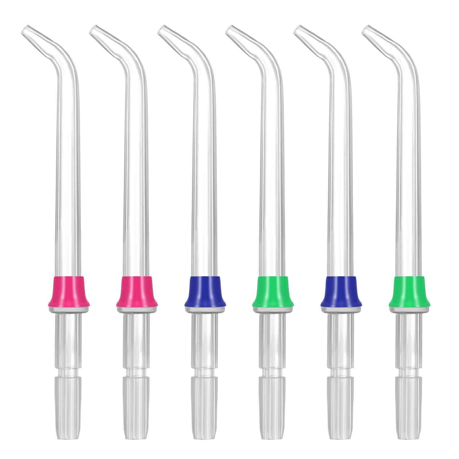 XiangSKY Water Flosser Replacement Heads 6 Pcs, Water Fosser Heads Compatible with Waterpik Oral Irrigator & Dental Flosser(6 Classic Jet Tips) for Clean Teeth and Healthy Gums