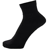 ZAKIRA Finest Combed Cotton Terry Lined Athletic Sports Ankle Trainer Socks for Men, Women