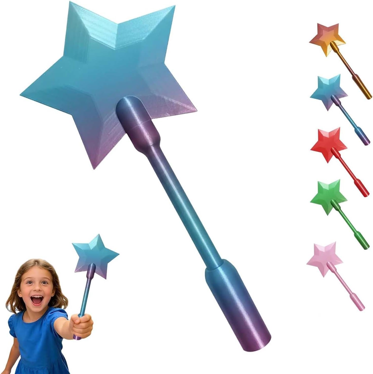 Magic Fairy Fairy Wand Credit Card Holder, Fairy Wand Credit Card Holder - 3D Printed Tap to Pay-Contactless Payment Holder (Style-C)