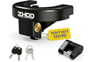 ZHDD Trailer Hitch Lock Kit,2-5/16" A-Frame Heavy Duty Anti-Theft Trailer Tongue Coupler Locks Set for RV,Camper,Boat,Caravan