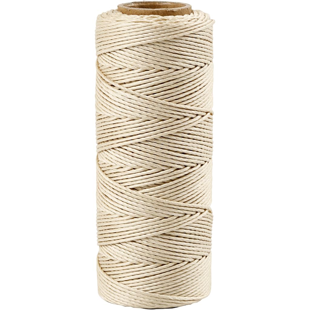 Creative 503482 Bamboo Cord, Off-White, 65 m Length, 1 mm Thickness