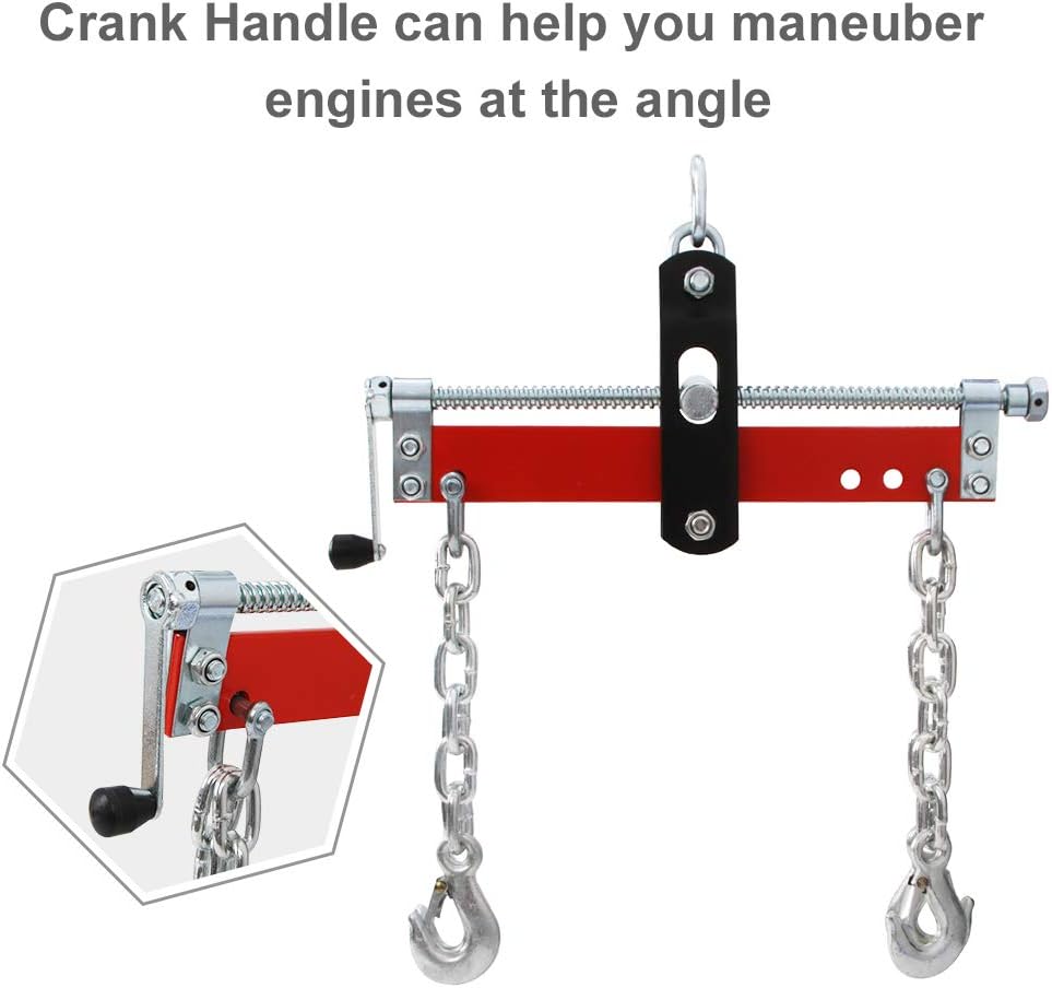 Hydraker 1600Lbs Engine Load Leveler Engine Hoist Shop Crane Accessory: Automotive