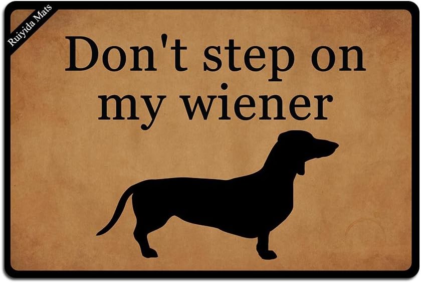 wiener dog doormat