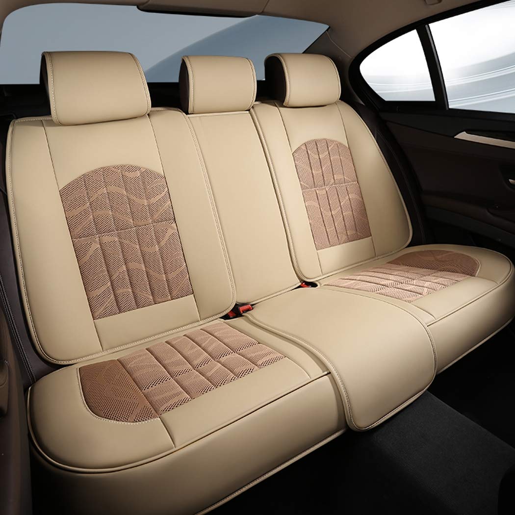 四季ユニバーサルクッションレザーは 車のシートカバーで囲まれた3dの通気性のクッションは 5つのシートカー B07ksvdtlr Beige Beige マットパッド 高品質 Eurlhosnakamel Dz