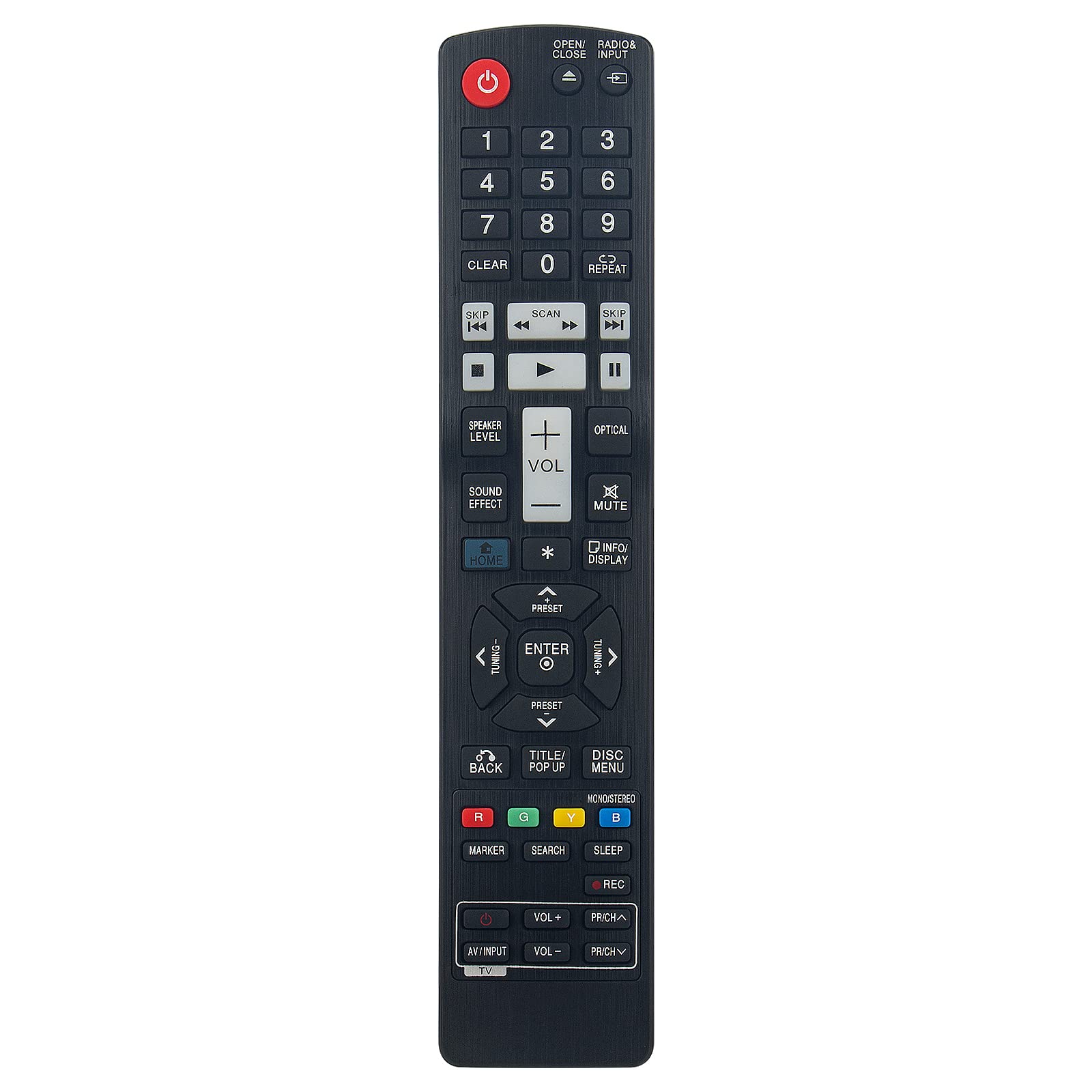 New AKB73275506 Replace Remote Control - AKB73275506 Blu-ray Remote Control Replacement for LG HX966TZ HX976TZW HX906PA BLU-RAY DISC Home Theater System Remote Controller