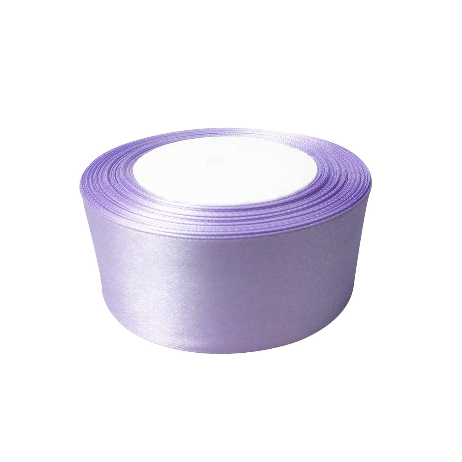 Trimming Shop Lilac Purple Ribbon Roll - 40mm x 25 Metres - Double Sided Satin Brightly Coloured - 100% Polyester - for Gift Wrapping, Decorating, Arts and Craft - Machine Washable