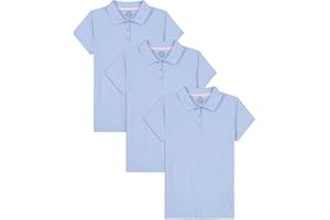 Approved School Wear ASW Girls School Uniform Multipack Short Sleeve Soft Jersey Polo