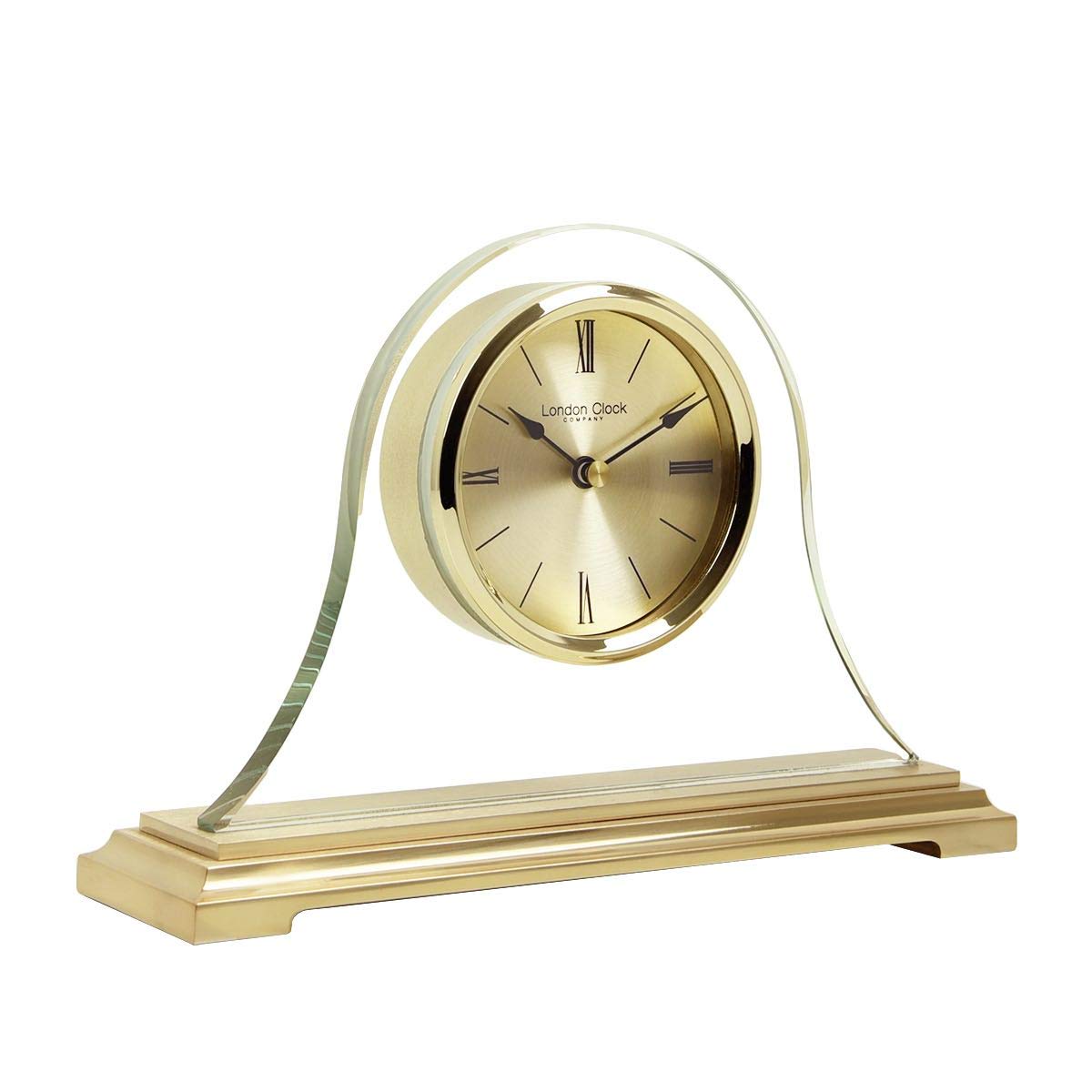 London Clock 3150 Gold napoleon mantel clock, 15.5 x 22 x 6cm