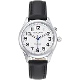 QINGQIAN Big English Talking Watch for Visually impaired Speaks Clear and Loud Time, Date and Alarm time Stretch Band is Best Gift for Senior or Blind People