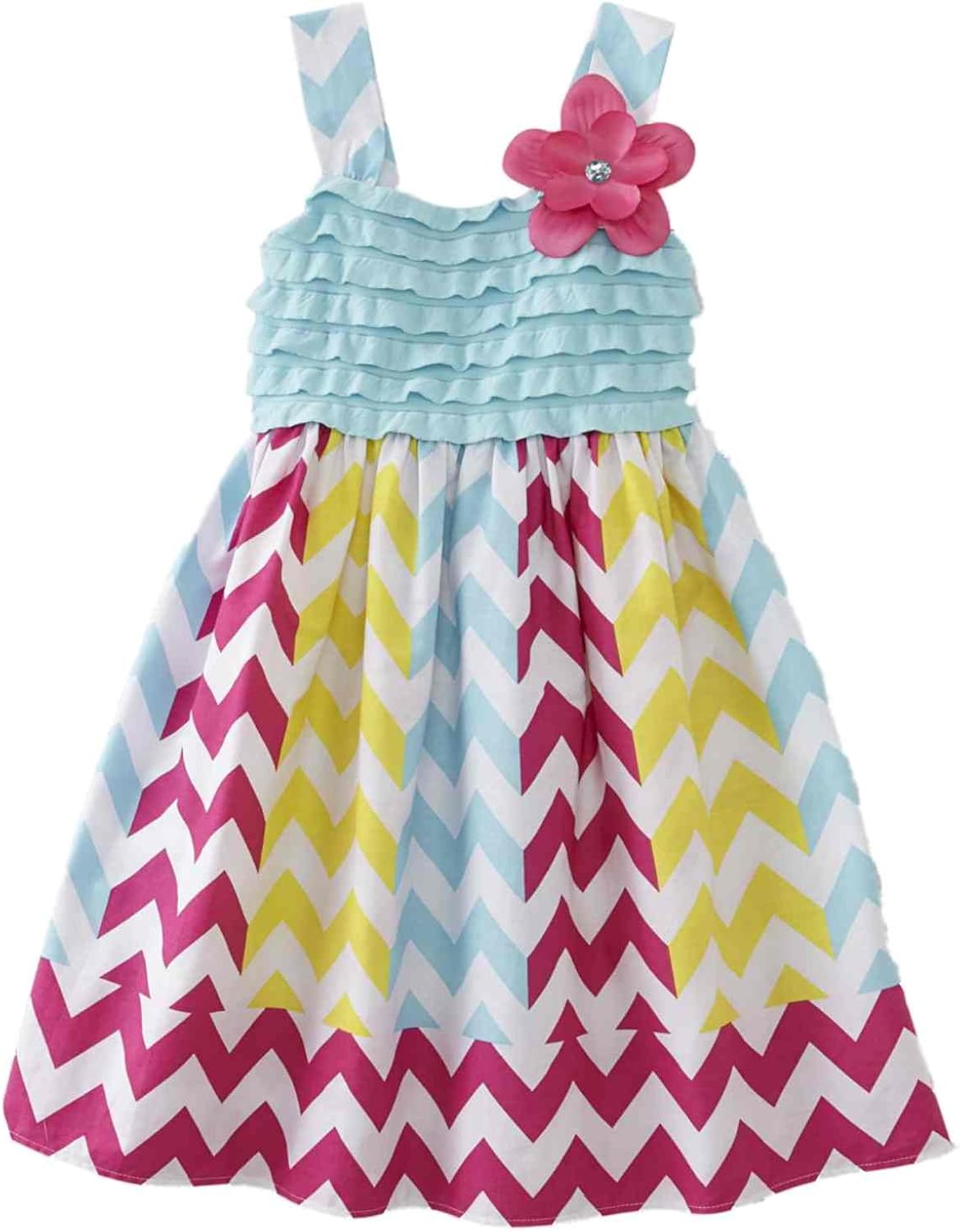 pink and blue sundress