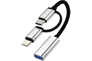 iPhone OTG Cable USB A Female to USB C Male Adapter Lightning Type 3.0 Dongle Camera Port Hub Cord Compatible for Samsung Gal